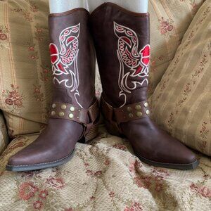 NWT!! DINGO "City Limits" Embroidered Leather Thunderbird Boot Sz 11